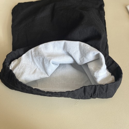 Authentic Saint Laurent black cloth dust bag w/ lining 12.5 X 9.5 - Picture 2 of 2