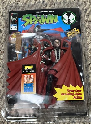 1994 McFarlane Spawn Action Figure Sealed New W/ #1 Comic Book