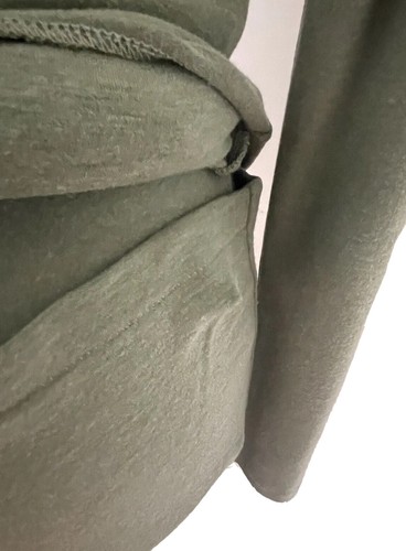 CHIKA Bodycon Long Dress Womens S Green Stretchy 3/4 Sleeve Japan 80s Vintage - Picture 10 of 12