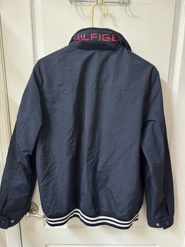 Tommy Hilfiger Jacket Men's Lightweight Hooded Regatta Bomber Jacket Size M! - Picture 2 of 6