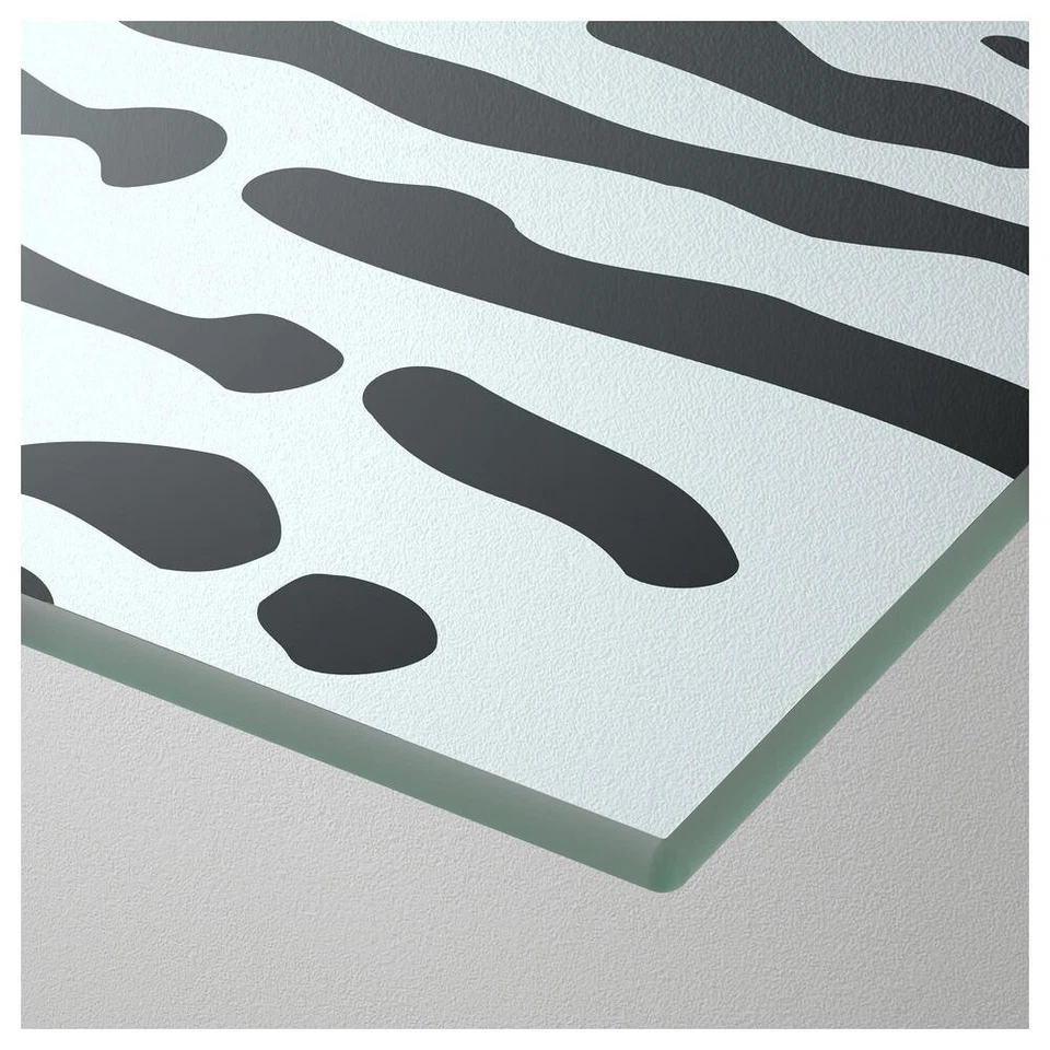 IKEA GLASHOLM Tischplatte mit Fingerabdruck-Muster + LERBERG Tischgestell - Bild 4 von 4