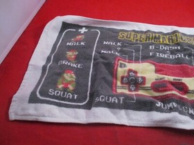 Super Mario Bros. Controller Layout Nintendo Famicom NES Mario Towel Banpresto