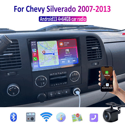 8'' Wireless CarPlay Android auto For Chevy Silverado 2007 8'' Wireless CarPlay Android auto For Chevy Silverado 2007