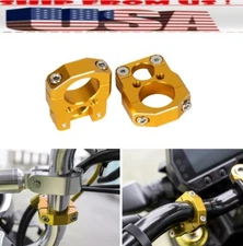 7/8" US GOLD HandleBar Brake Clutch Line Hose Cable Clamp For Honda Monkey 125