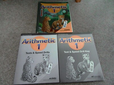 Abeka    Arithmetic 1    Work-text Teacher Key/NEW Student Tests/Test Key    1st