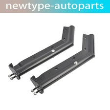 Mud Flap Hanger Pair Set 28 Inch Straight Angled1.125 inch Bolt Pattern Black