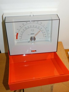 Vintage orange wall scales krups record 850 scale waage