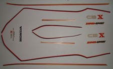 Honda CBX 1000 Dekorset für perseus silber Dekor - Set Zierstreifen CB1 decor