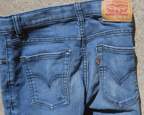 Levi's Boys 511 Slim Fit Denim Blue Medium Wash Jeans Size 14 Reg 27x27 NWD - Picture 4 of 5