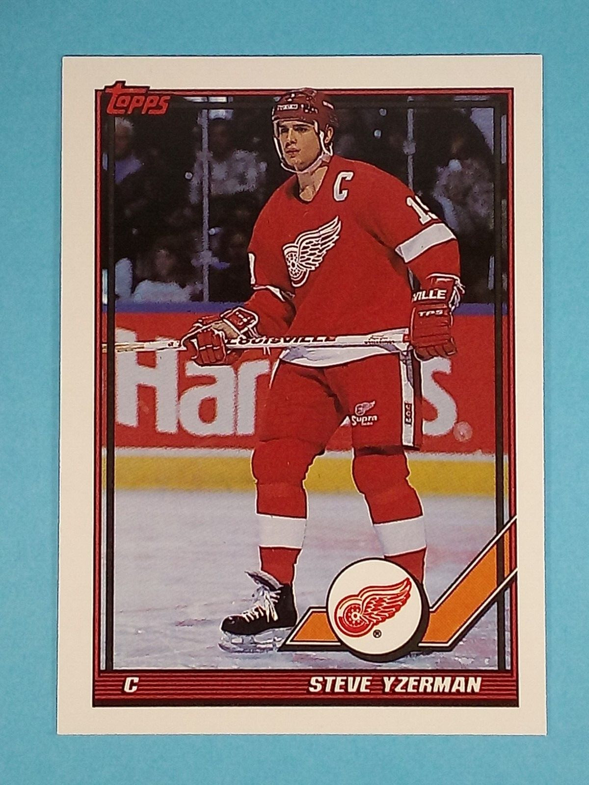 1991-92 Topps Steve Yzerman Detroit Red Wings #424 🏒