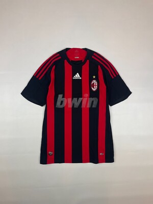16-17 AC MILAN HONDA 10番　adidas M size赤黒 Adidas M 2016-17 AC Milan Home Soccer Football Jersey #10