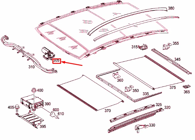 NEU MERCEDES-BENZ E W211 SUNROOF ELEKTROMOTOR A2118202742 ORIGINAL  
