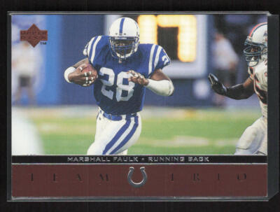1996 Upper Deck Team Trio #TT39 Marshall Faulk Indianapolis Colts