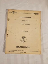 US Air Force Vtg 1974 Technical Training ATC Study Guide ~ Digital Techniques