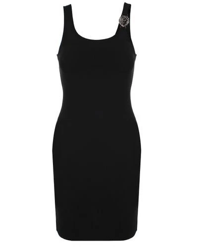 Abito VERSUS VERSACE testa di leone bodycon cinturino UK 12 IT 44