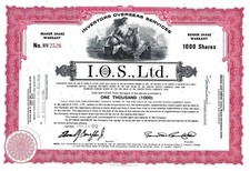 I.O.S. (IOS) Investors Overseas Services Ltd.1972 (1.000 Shares) Bearer Share W.