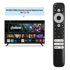 New Remote for TCL 4K QLED HDR SMART TV WITH GOOGLE TV 75Q570G--No Voice Search
