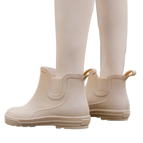 Stivali donna larghi polpaccio comodi in gomma stivali da pioggia donna stivali da pioggia slip on outdoor - Foto 17 di 49