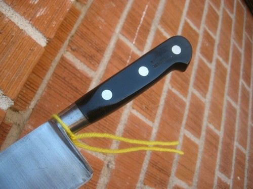 1970s Vintage 11" Blade ** SABATIER *** 2XL Carbon Chef Knife FRANCE - Picture 7 of 11