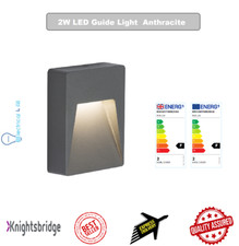 Image of Knightsbridge 2W LED Guide Light Anthracite 230V IP54