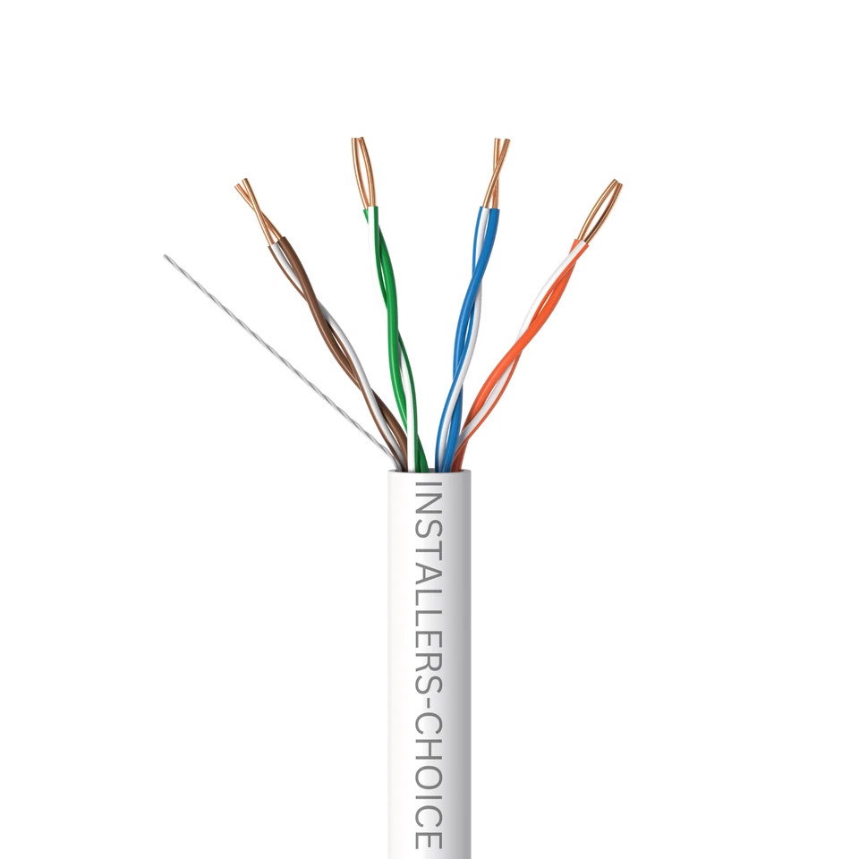 Cat5e 1000ft cable  UTP Solid White LAN Network Ethernet RJ45 Bulk CAT5 24 AWG - Image 3 of 4