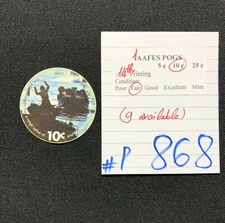 AAFES POGS, 14th Series/Printing,1 POG, 10¢ , #P868, FAIR