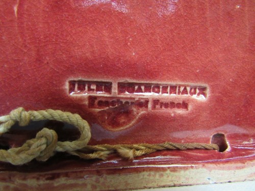 1943 Jules Scarceriaux Cerámica T H Campana Escultura Placa ¡Rara! - Imagen 8 de 10