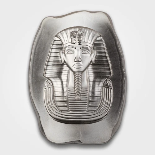 5 Ounce .9999 Fine Silver Bar Argentia KING TUT – UHR, Brilliant Finish