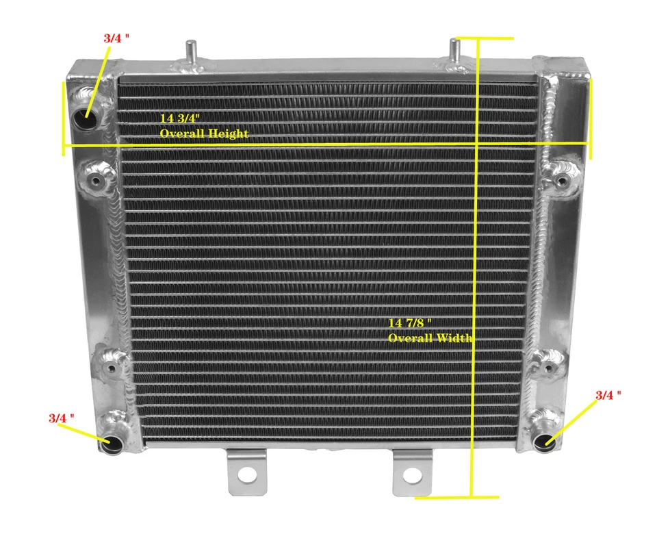 Full Aluminum Radiator Cooler For 2004-2008 Polaris Sportsman 400/450/500 EFI HO - Image 2 of 4