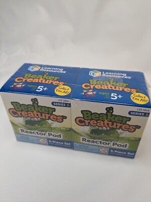 2 Pack Learning Resources Beaker Creatures Series 1 Reactor Pods Science Fun!