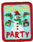 boy girl cub HOLIDAY PARTY Christmas Fun Patches Crests Badges SCOUT GUIDES
