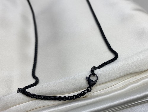 $255 David Yurman Black 2.7mm Box Chain 