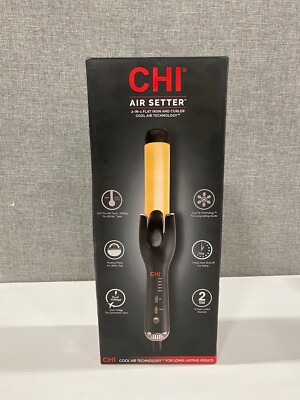 CHI Air Setter 2-In-1 Flat Iron Curler Cool Air Technology Dual Voltage 