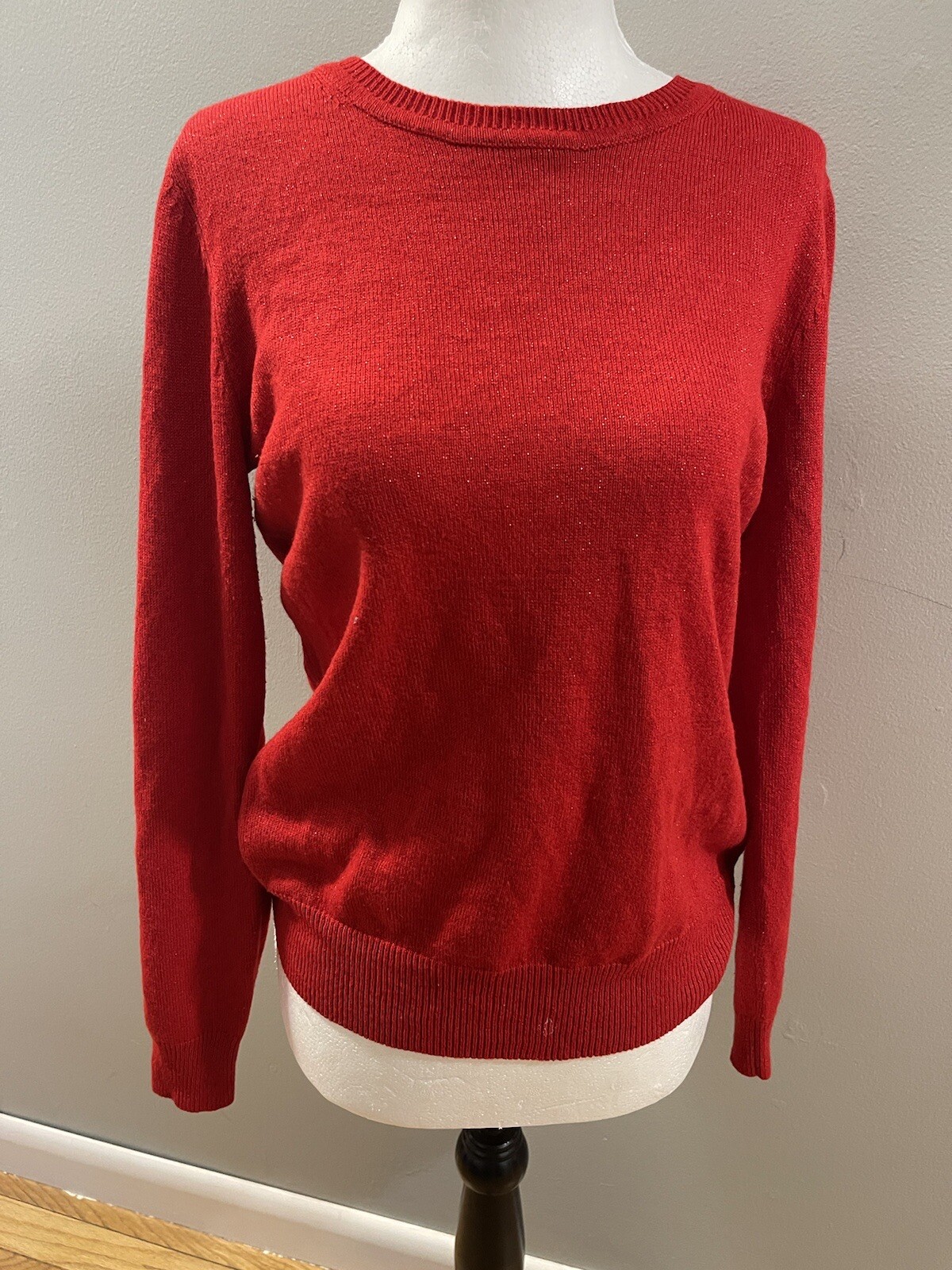 Basic Editions Red Sweater Size Small - image 1