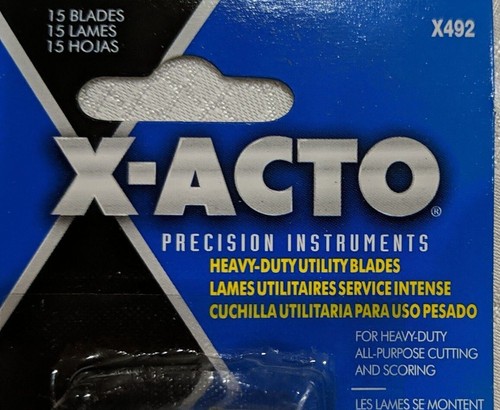 X-ACTO Knife Blades Heavy Duty Utility Blades 15 Blades (X492)     ITEM 32 # 451 - Picture 4 of 5