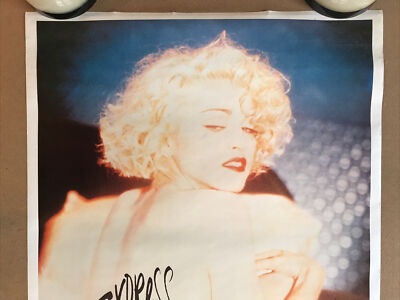 Original Vintage 1980s Madonna Express Yourself Poster Music