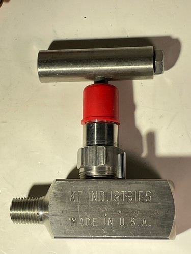 KF INDUSTRIES 00024-145 NEEDLE VALVE SS 1/4" 10000 PSI 200F NOS NOB - Picture 12 of 22