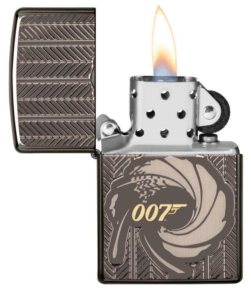 Zippo Windproof James Bond Spectre 007 Deep Carved Lighter, 29861