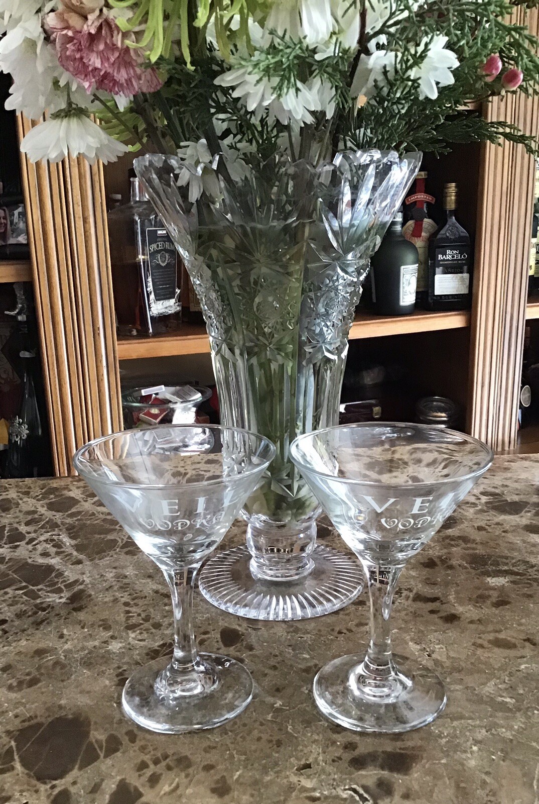 VEIL Vodka Martini Glasses 5 1/4” Tall Set Of 2 eBay