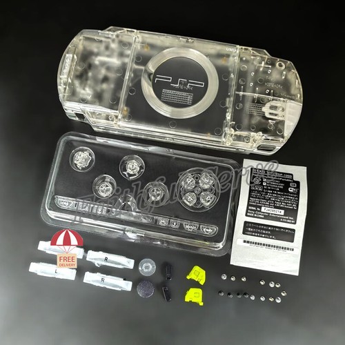 Clear For Sony PSP 1000 Replacement Full Housing Shell Case Cover with Buttons - Picture 6 of 6