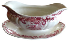 Sauciere Villeroy & Boch Valeria mit Teller einteilig Punze Mettlach #365-4