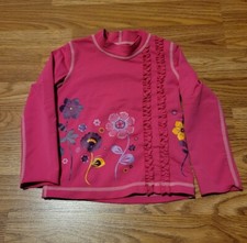 REI Pink Floral Long Sleeve Rashguard Swim Shirt, 2T