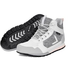 LUHTA Femmes Bottes D'Hiver Mi-Hautes Imperméables Blanc/Gris 37 38 39