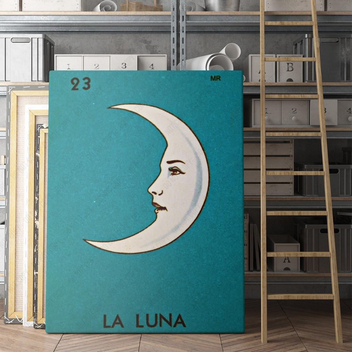 La Luna Crescent Moon Vintage Posters Canvas Print Wall Art | eBay