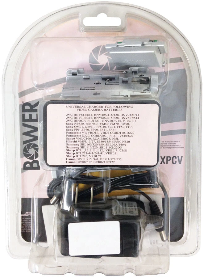 Cargador universal AC/DC para Canon BP-511 BP-522 BP-535 BP-941 Sony JVC Panasonic Foto 2 de 2
