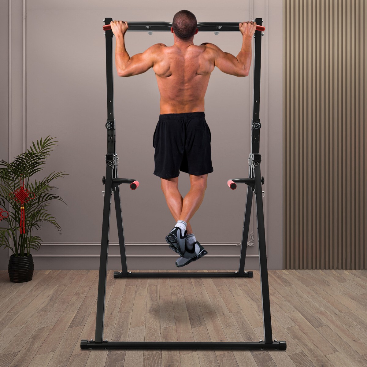 Cap Barbell Pull Up Cap Plus Dip Attachment High Squat Rack With