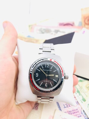    Rare Vostok Amphibia Sector 2214 Wostok Komandirskie Barrel USSR Diver  