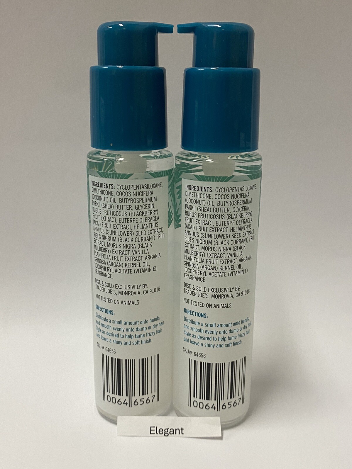New Trader Joe's Shea Butter & Coconut Oil Hair Serum Set of 2 Bottles