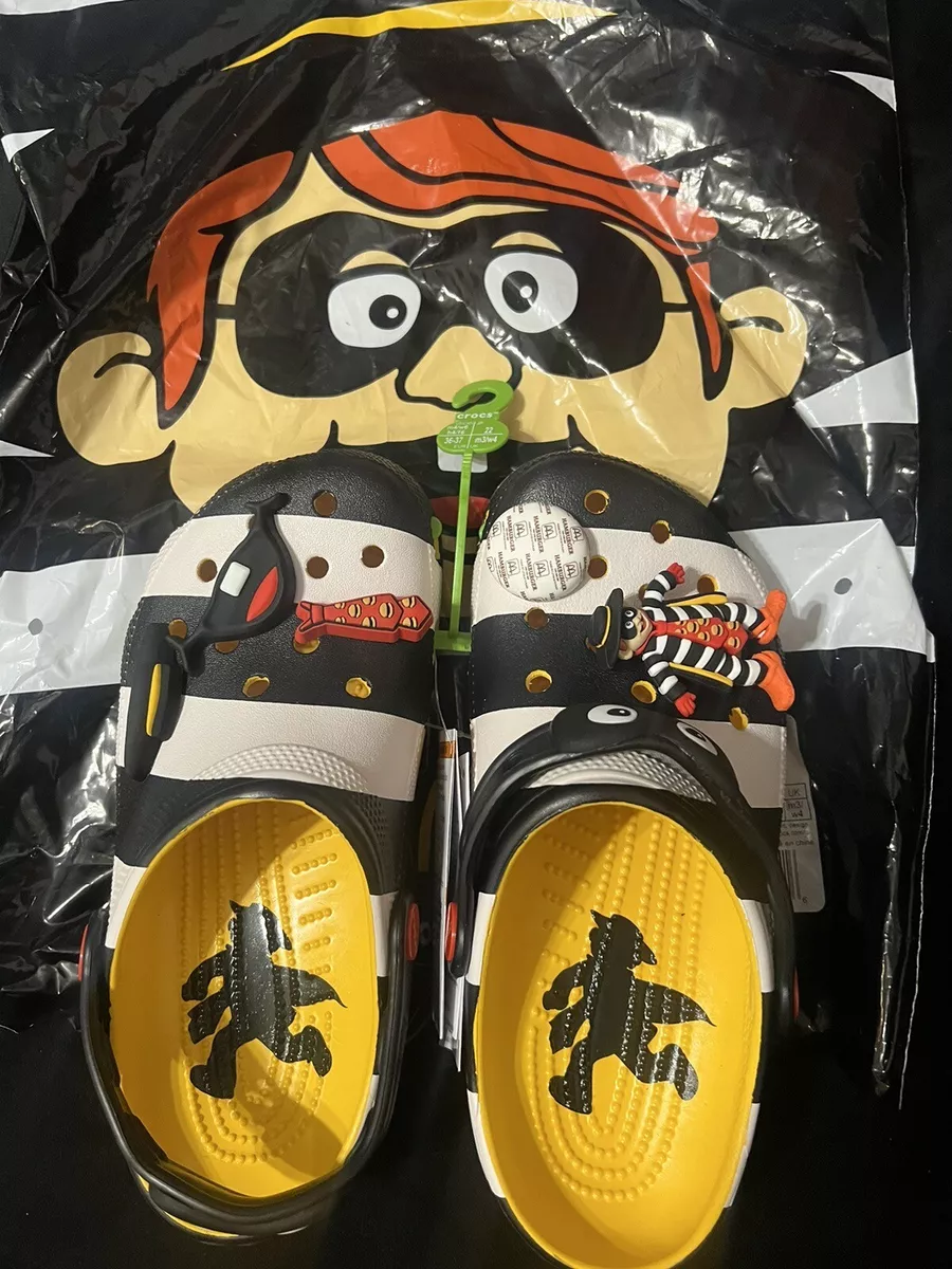 MCDONALD S X CROCS HAMBURGLAR CLASSIC CLOG Sz 4m 6M