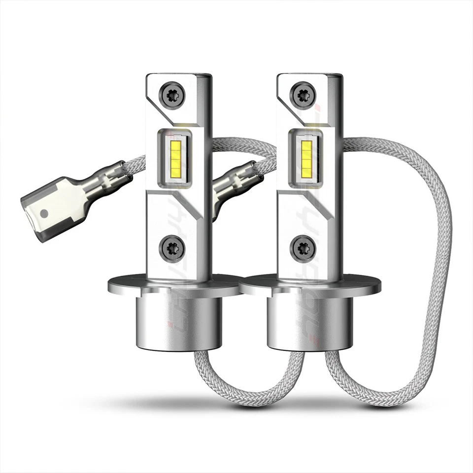 For Eagle Talon Hatchback 1992-1998 Cold White LED Headlight Fog Light Bulbs Kit - Image 4 of 4